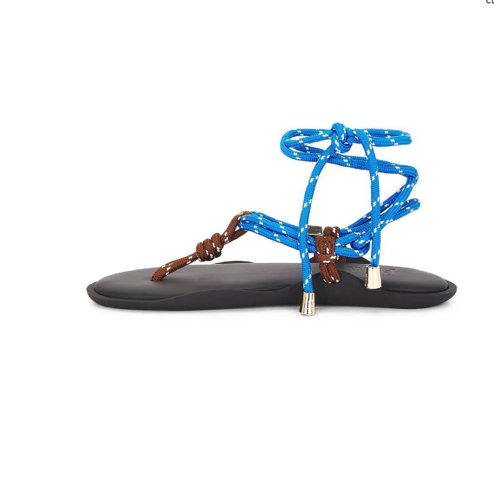NEW FLOWZE women's flo twin knotted rope sandals in brown